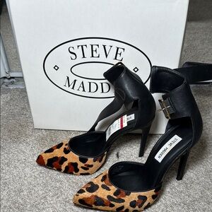Steve Madden Black and Brown Stiletto Heels
